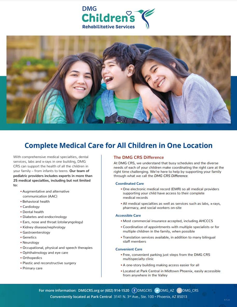 Complete Medical Care Fact Sheet | CRS - Multi specialty Phoenix ...